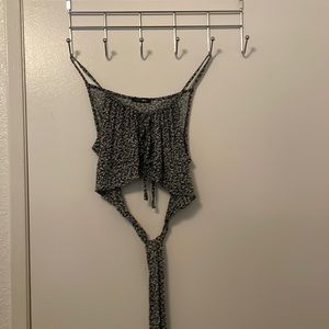 Papermoon, Black&White, Cami crop top, Size: Large